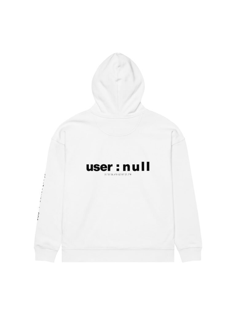 user : null oversized hoodie 404 — back