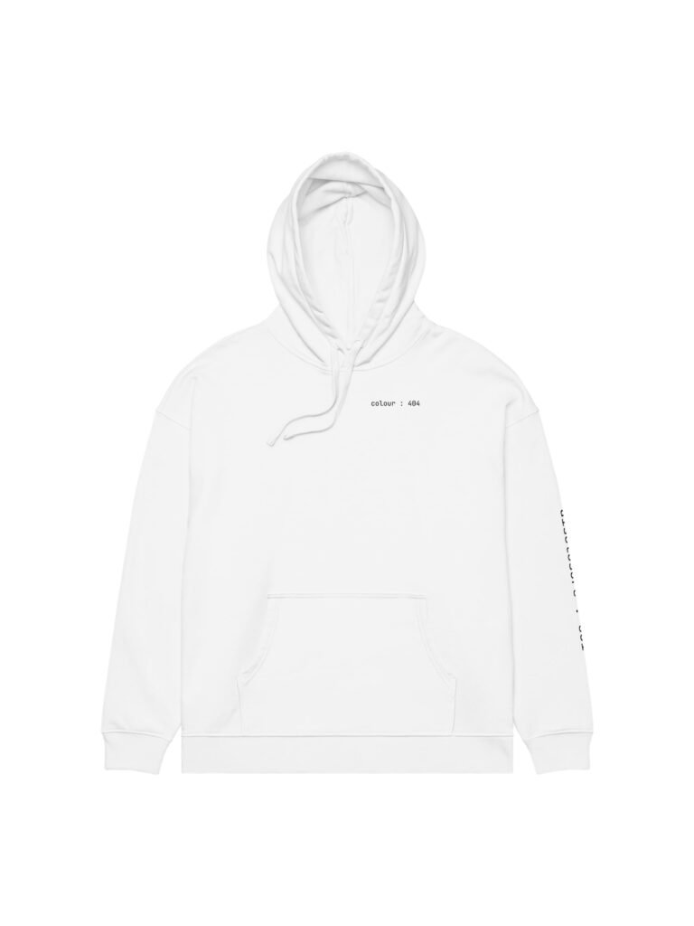 user : null oversized hoodie 404 — front