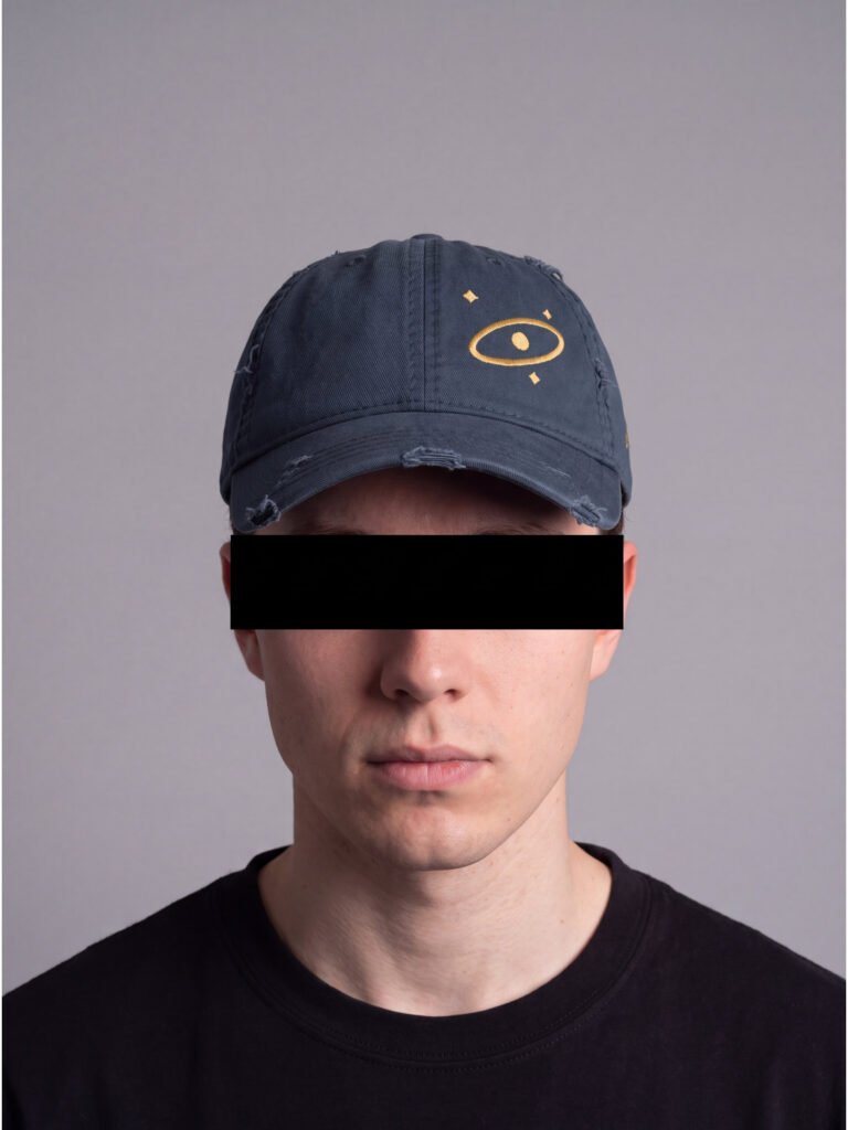 echelon issue cap 502 — worn, peak down
