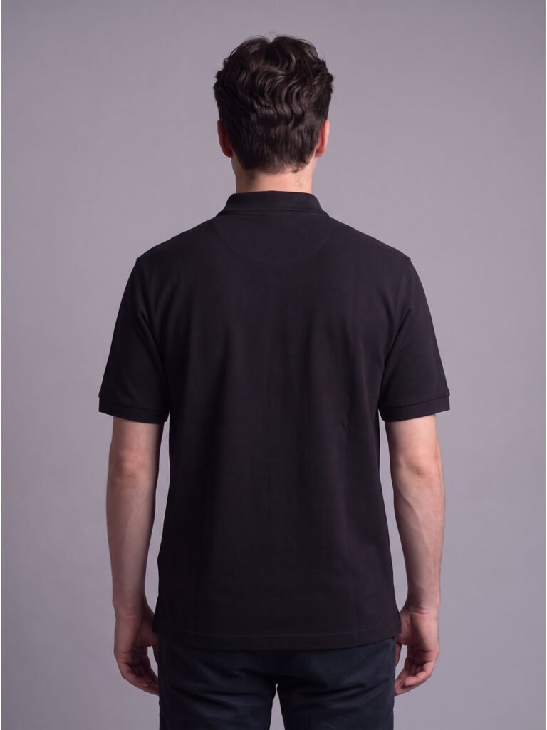 echelon issue polo 000 — worn, back view